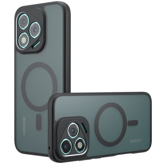 Coque MagSafe pour Honor Magic8 Lite, Techsuit, PureFrost, Noir Satiné