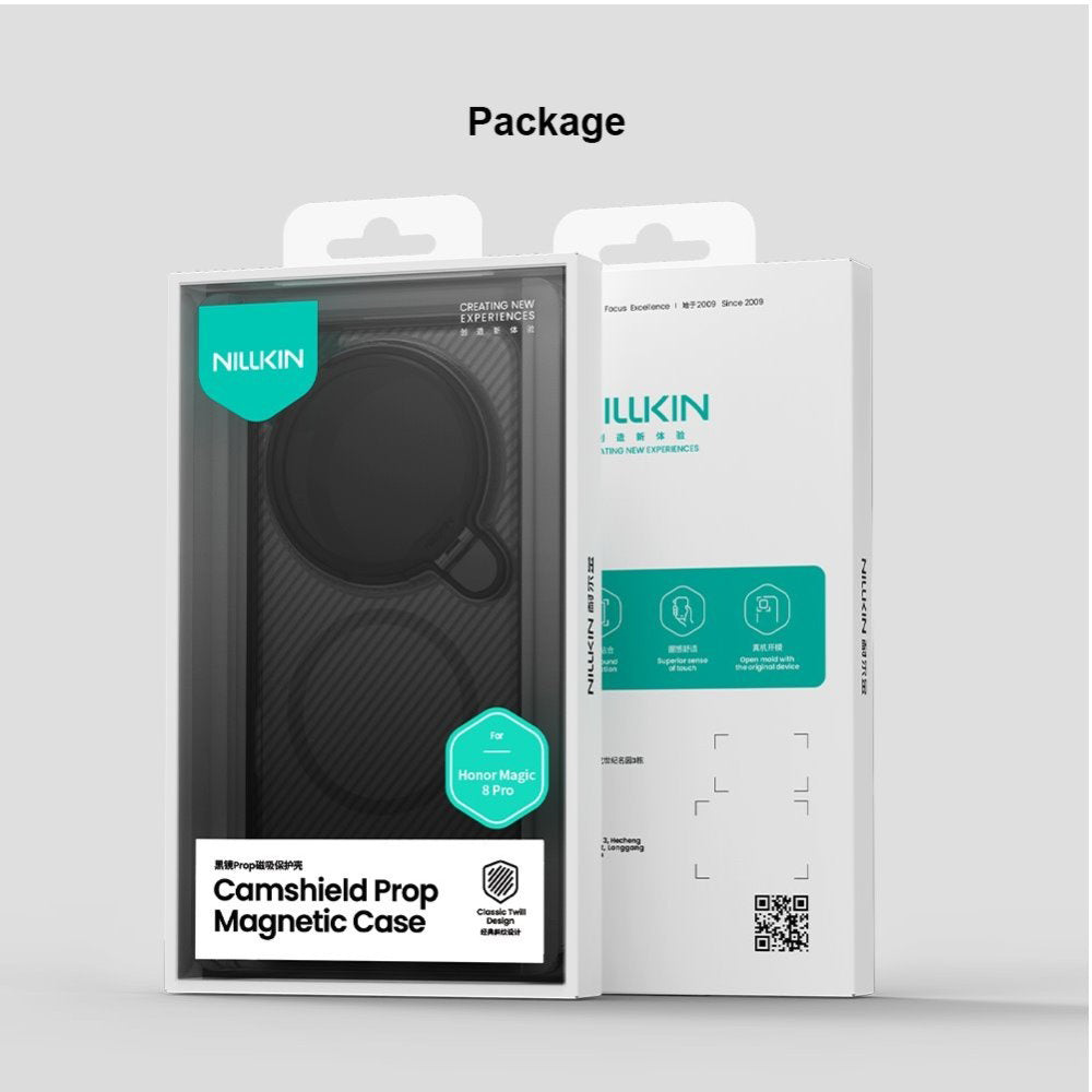 Coque MagSafe pour Honor Magic8 Pro, Nillkin, CamShield Prop, Noire