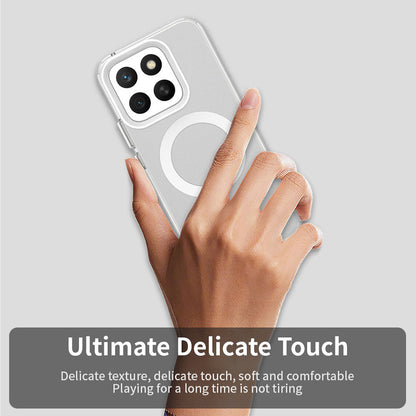 Coque MagSafe pour Honor X8c, Techsuit, CandyCase, Blanche