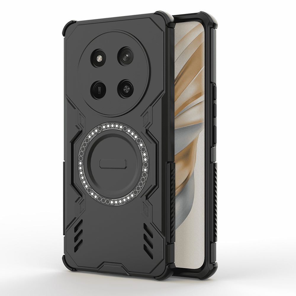 Coque MagSafe pour Honor X9c / Magic7 Lite, Techsuit, ArmorMag, Noire