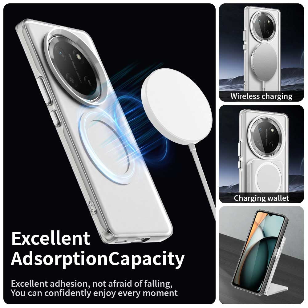 Coque MagSafe pour Honor X9c / Magic7 Lite, Techsuit, CandyCase, Blanche