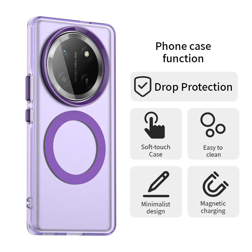 Coque MagSafe pour Honor X9c / Magic7 Lite, Techsuit, CandyCase, Violet