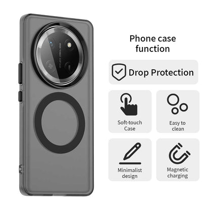 Coque MagSafe pour Honor X9c / Magic7 Lite, Techsuit, CandyCase, Noire