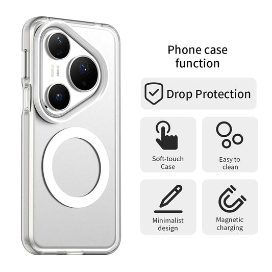 Coque MagSafe pour Huawei Pura 80 Pro, Techsuit, CandyCase, Blanche