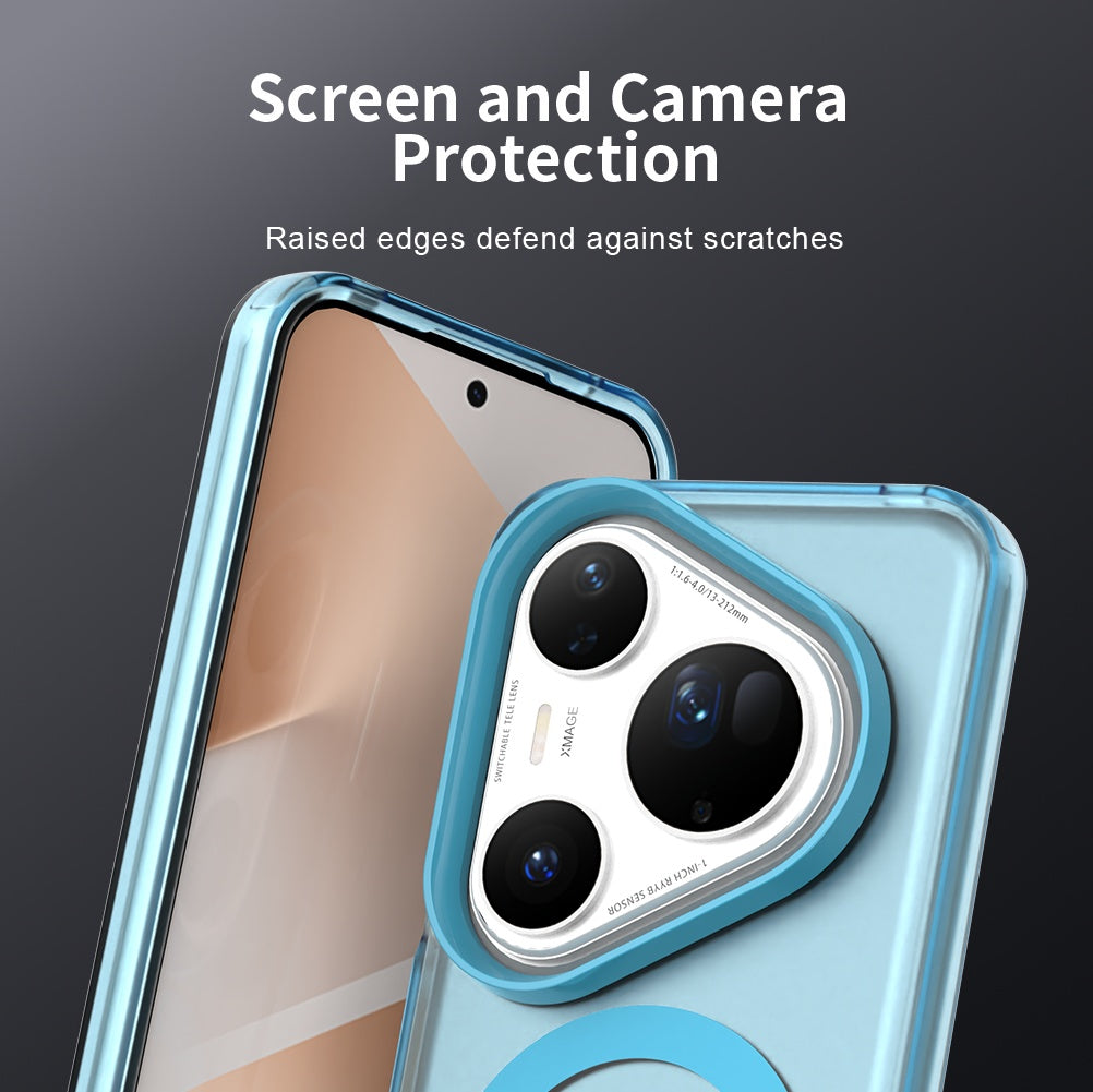 Coque MagSafe pour Huawei Pura 80 Ultra, Techsuit, CandyCase, Bleue