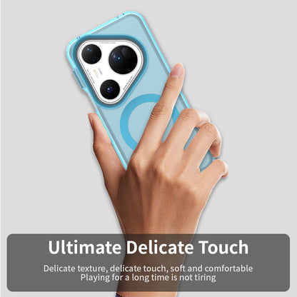 Coque MagSafe pour Huawei Pura 80 Ultra, Techsuit, CandyCase, Bleue