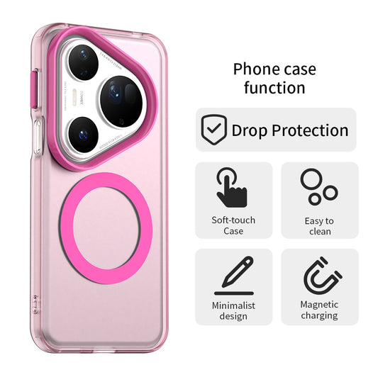 Coque MagSafe pour Huawei Pura 80 Ultra, Techsuit, CandyCase, Rose