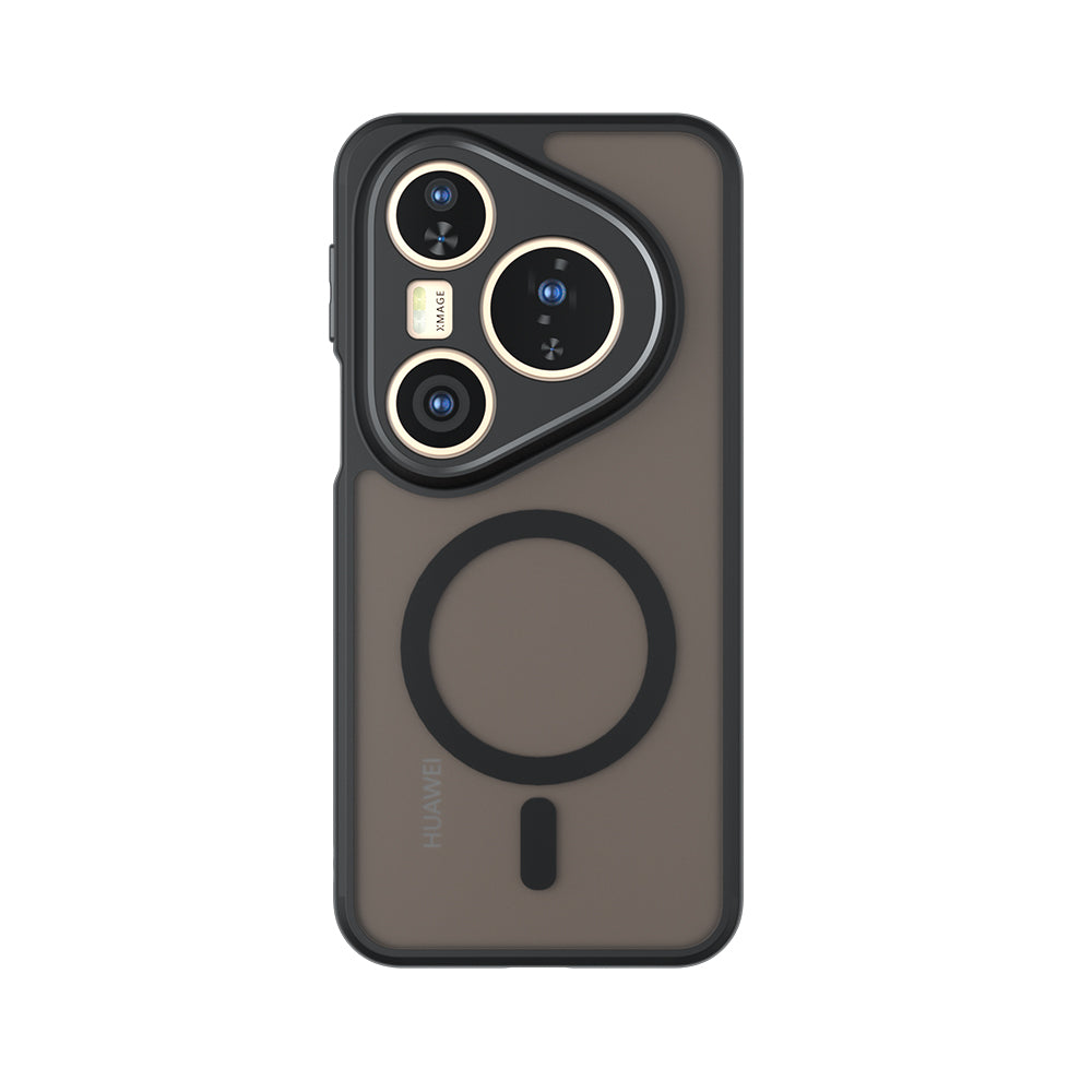 Coque MagSafe pour Huawei Pura 80 Ultra, Techsuit, PureFrost, Noir Satiné