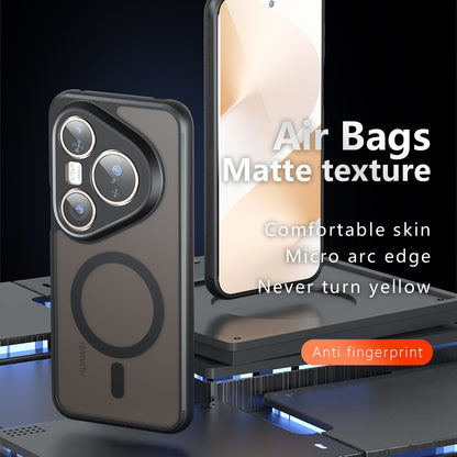 Coque MagSafe pour Huawei Pura 80 Ultra, Techsuit, PureFrost, Noir Satiné