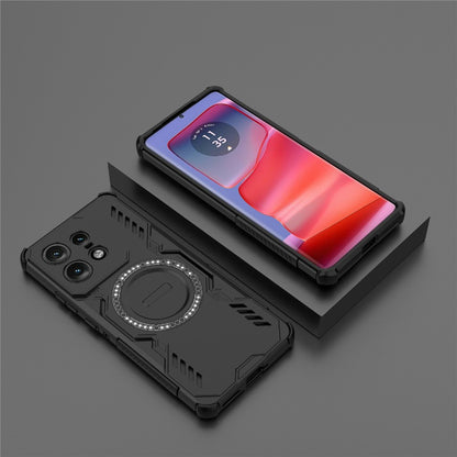 Coque MagSafe pour Motorola Edge 50 Pro, Techsuit, ArmorMag, Noire