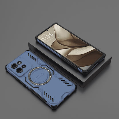 Coque MagSafe pour Motorola Edge 50, Techsuit, ArmorMag, Bleue