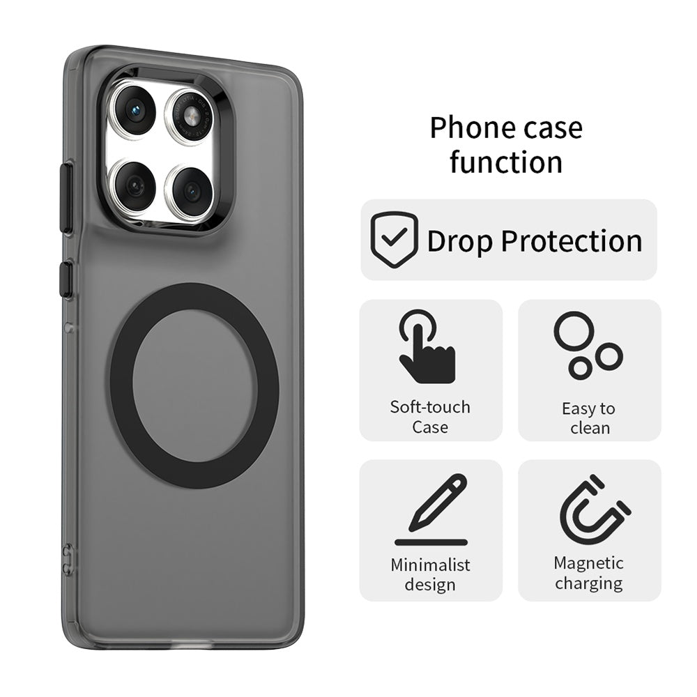 Coque MagSafe pour Motorola Edge 60 Fusion / Edge 60, Techsuit, CandyCase, Noire