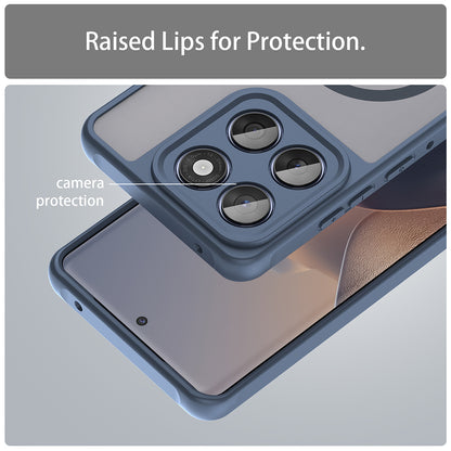 Coque MagSafe pour Motorola Edge 60 Fusion / Edge 60, Techsuit, HaloFrost II, Bleu marine