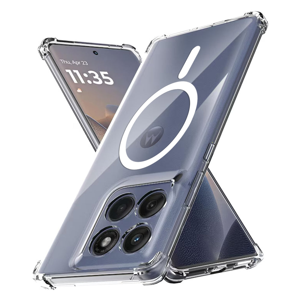 Coque MagSafe pour Motorola Edge 60 Fusion / Edge 60, Techsuit, Antichoc, Transparente