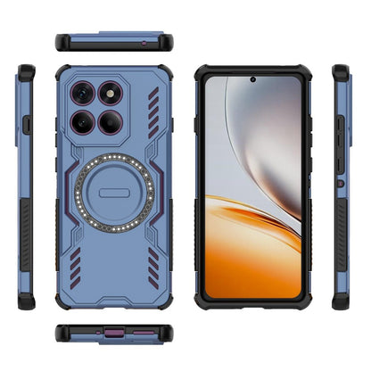 Coque MagSafe pour Motorola Edge 60 Pro, Techsuit, ArmorMag, Bleue