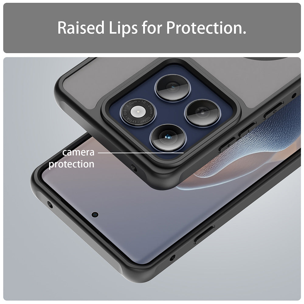 Coque MagSafe pour Motorola Edge 60 Pro, Techsuit, HaloFrost II (Grand Trou pour Objectif), Noire