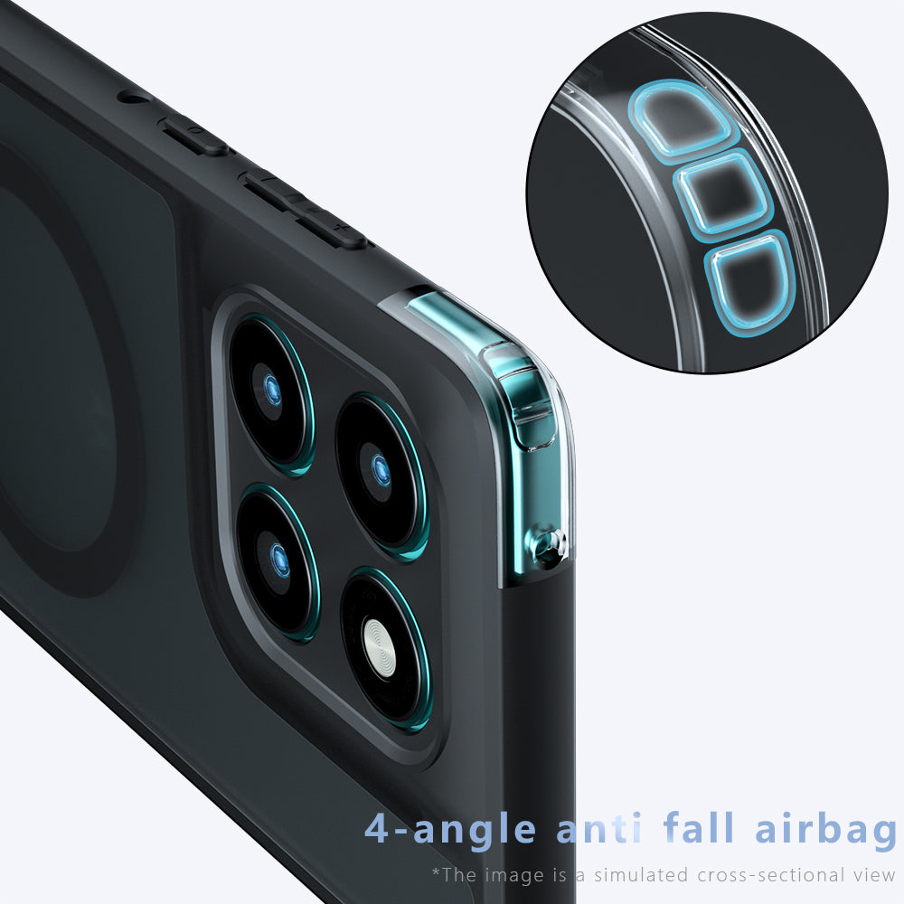 Coque MagSafe pour Motorola Edge 60 Pro, Techsuit, PureFrost, Noire