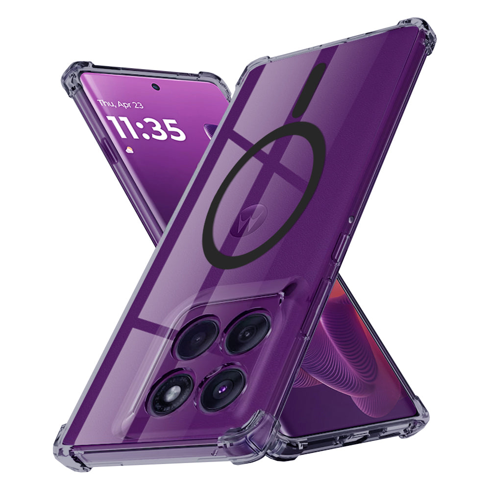 MagSafe Case for Motorola Edge 60 Pro, Techsuit, Shockproof Clear, Smoke