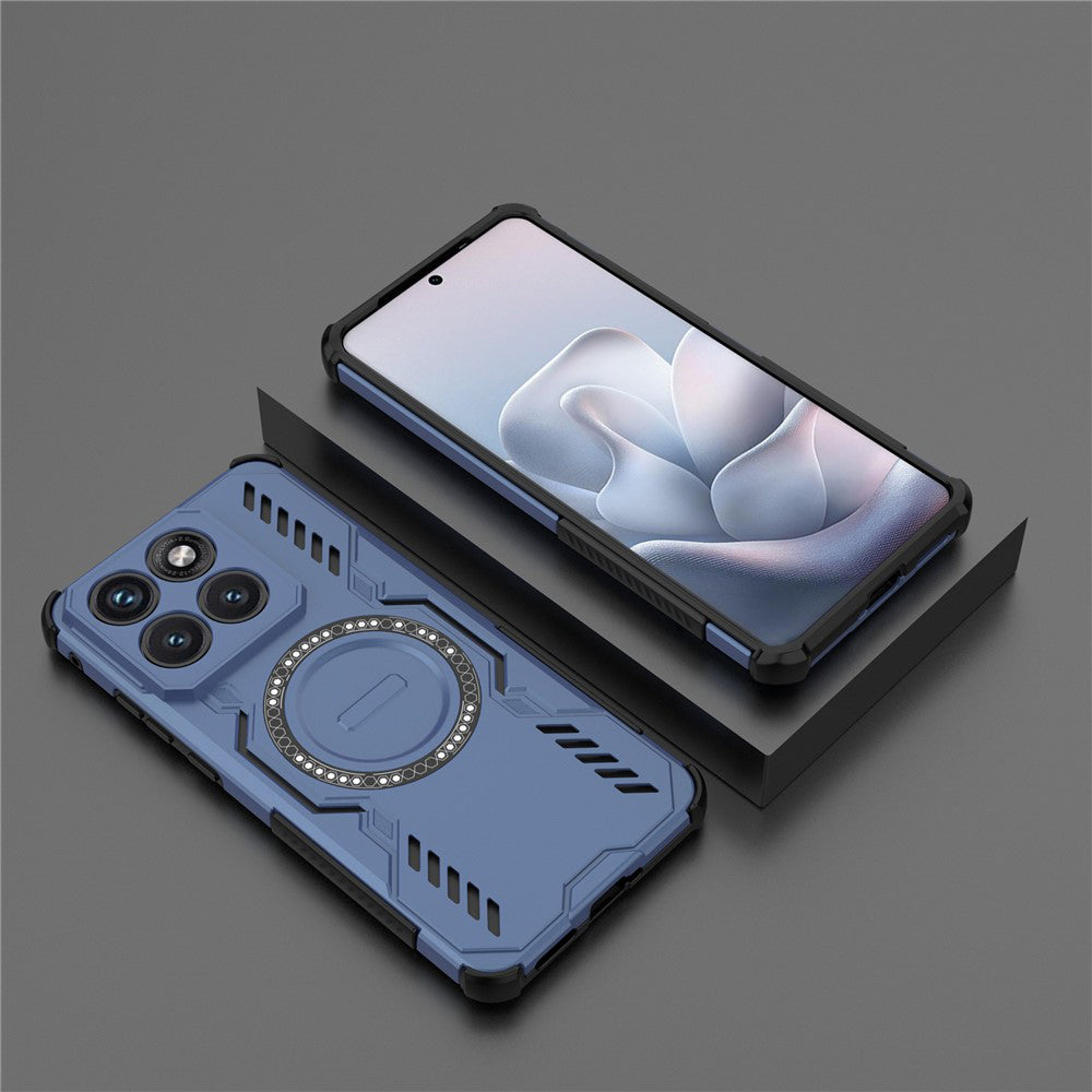Étui MagSafe pour Motorola Edge 70 Fusion, Techsuit, ArmorMag, Bleu