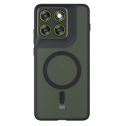 Coque MagSafe pour Motorola Edge 70 Fusion, Techsuit, PureFrost, Noir Satiné