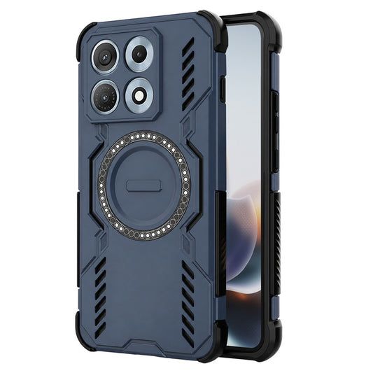 Coque MagSafe pour Motorola Edge 70 Max, Techsuit, ArmorMag, Bleue
