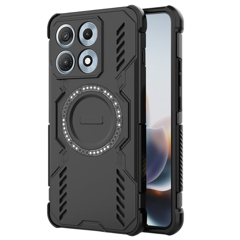 Coque MagSafe pour Motorola Edge 70 Max, Techsuit, ArmorMag, Noire