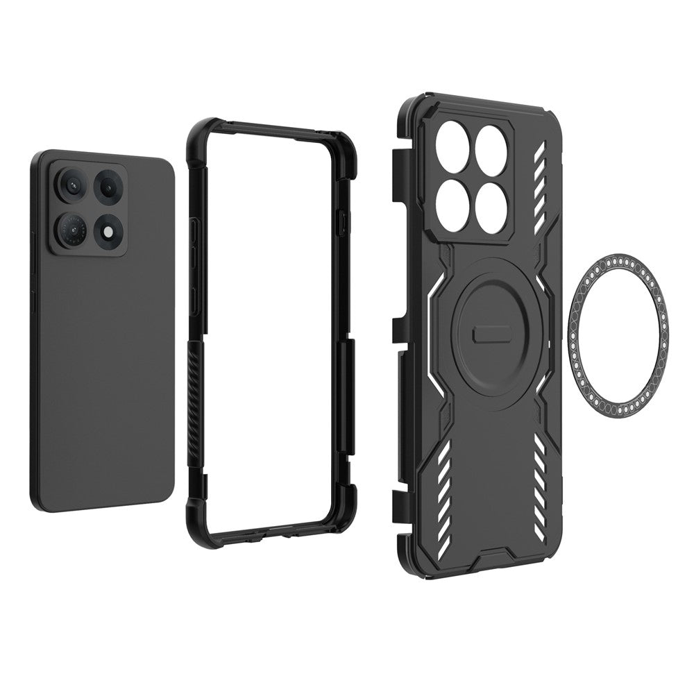 Coque MagSafe pour Motorola Edge 70 Max, Techsuit, ArmorMag, Noire
