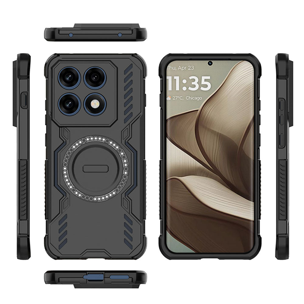Coque MagSafe pour Motorola Edge 70 Pro, Techsuit, ArmorMag, Bleue
