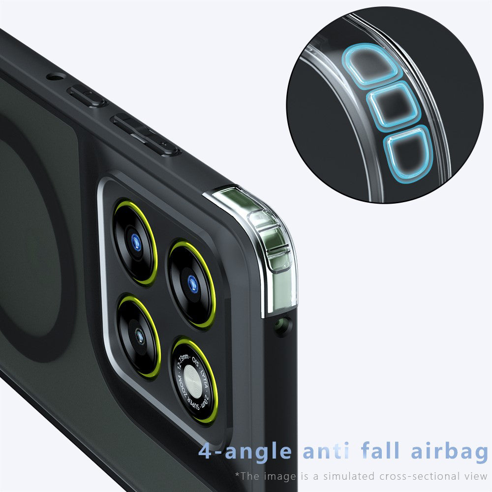 Étui MagSafe pour Motorola Edge 70 Ultra / Signature, Techsuit, PureFrost, Noir Satiné