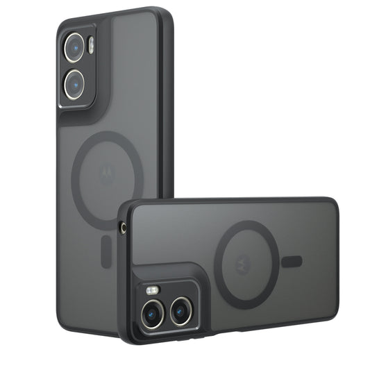 Étui MagSafe pour Motorola Moto G06, Techsuit, PureFrost, Noir Satiné