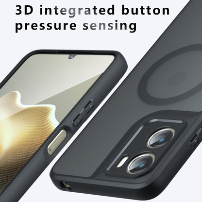 Étui MagSafe pour Motorola Moto G06, Techsuit, PureFrost, Noir Satiné