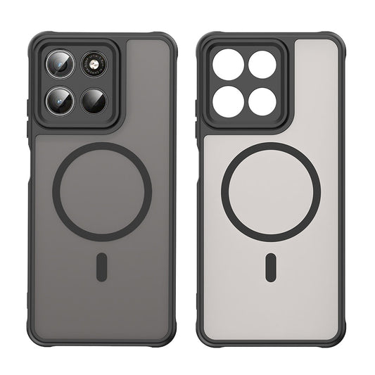 Coque MagSafe pour Motorola Moto G47 / G37 Power / G37, Techsuit, HaloFrost II, Noire