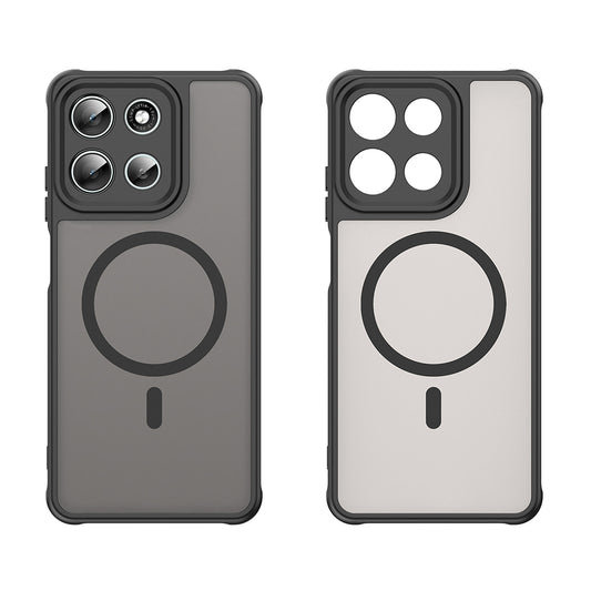Coque MagSafe pour Motorola Moto G86, Techsuit, HaloFrost II, Noire