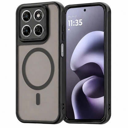 Coque MagSafe pour Motorola Moto G87 / G77 / G67, Techsuit, HaloFrost II, Noire