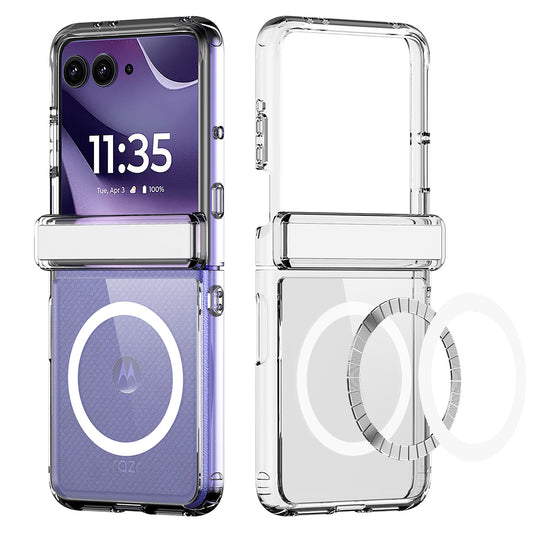 Coque MagSafe pour Motorola Razr 70 / Razr 60 / Razr 50, DUX DUCIS, Clin, transparente