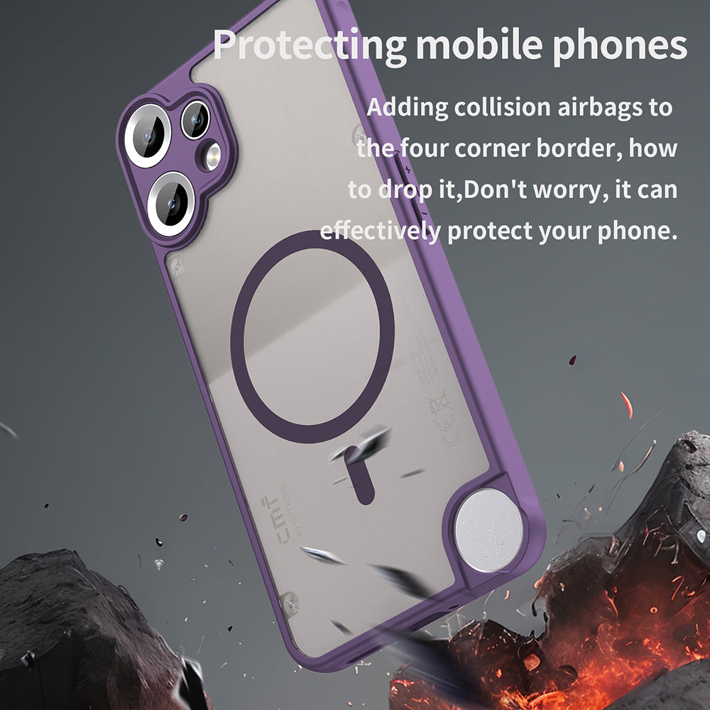 Coque MagSafe pour Nothing CMF Phone 2 Pro, Techsuit, HaloFrost II, Violet