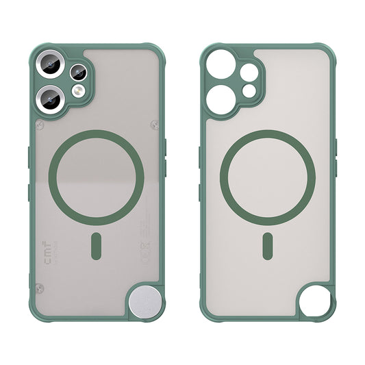 Coque MagSafe pour Nothing CMF Phone 2 Pro, Techsuit, HaloFrost II, Vert