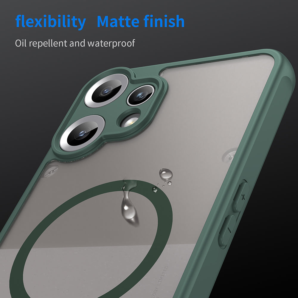 MagSafe Case for Nothing CMF Phone 2 Pro, Techsuit, HaloFrost II, Green