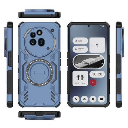 Coque MagSafe pour Nothing Phone (3a) Pro, Techsuit, ArmorMag, Bleue