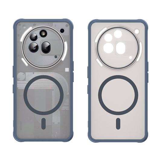 Coque MagSafe pour Nothing Phone (3a) Pro, Techsuit, HaloFrost II, Bleu marine