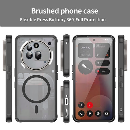 Coque MagSafe pour Nothing Phone (3a) Pro, Techsuit, HaloFrost II, Noire