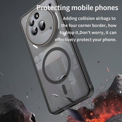 Coque MagSafe pour Nothing Phone (3a) Pro, Techsuit, HaloFrost II, Noire