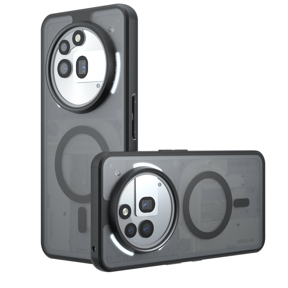 Coque MagSafe pour Nothing Phone (3a) Pro, Techsuit, PureFrost, Noire