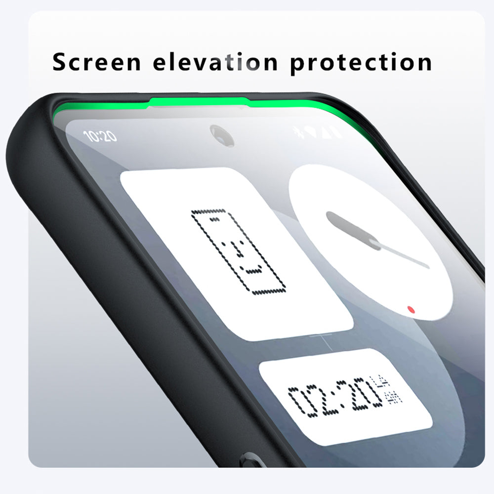 Coque MagSafe pour Nothing Phone (3a) Pro, Techsuit, PureFrost, Noire