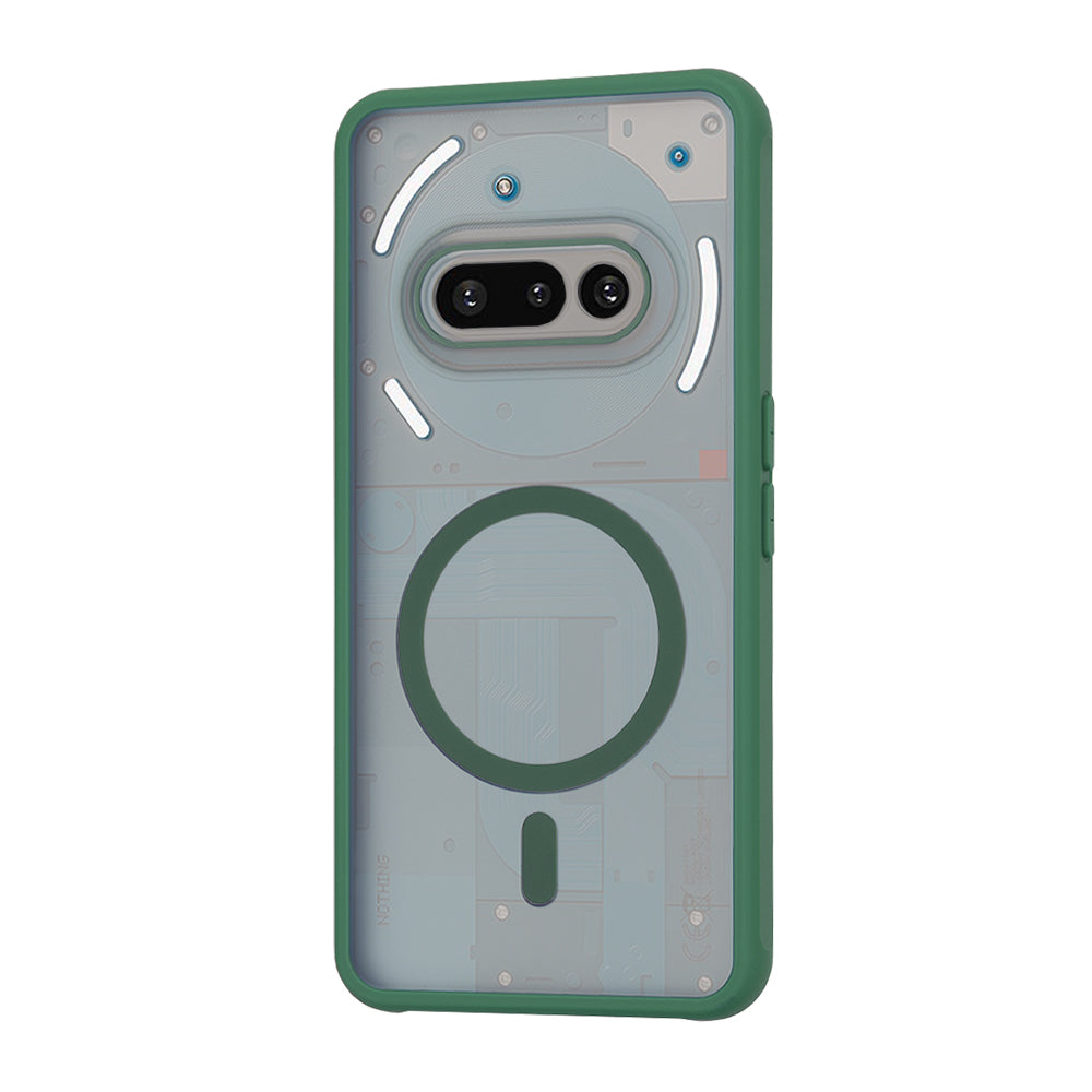 Coque MagSafe pour Nothing Phone (3a), Techsuit, HaloFrost, Vert