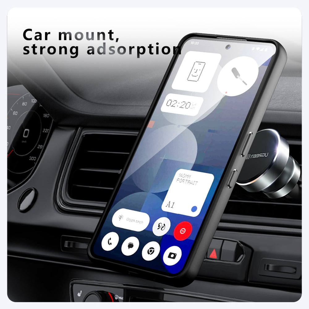 Coque MagSafe pour Nothing Phone (3a), Techsuit, PureFrost, Noire