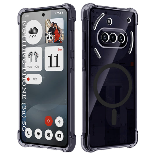 Coque MagSafe pour Nothing Phone (3a), Techsuit, Transparente Antichoc, Fumé