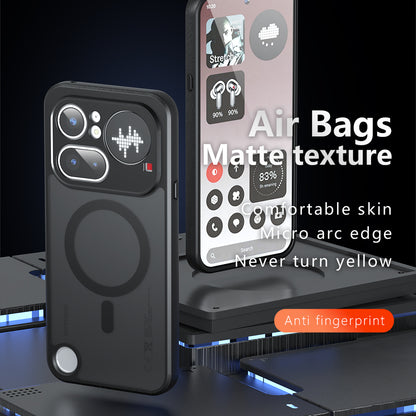 Coque MagSafe pour Nothing Phone (4a), Techsuit, PureFrost, Noir Satiné