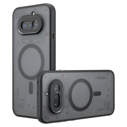 Coque MagSafe pour Nothing Phone (4a), Techsuit, PureFrost, Noir Satiné