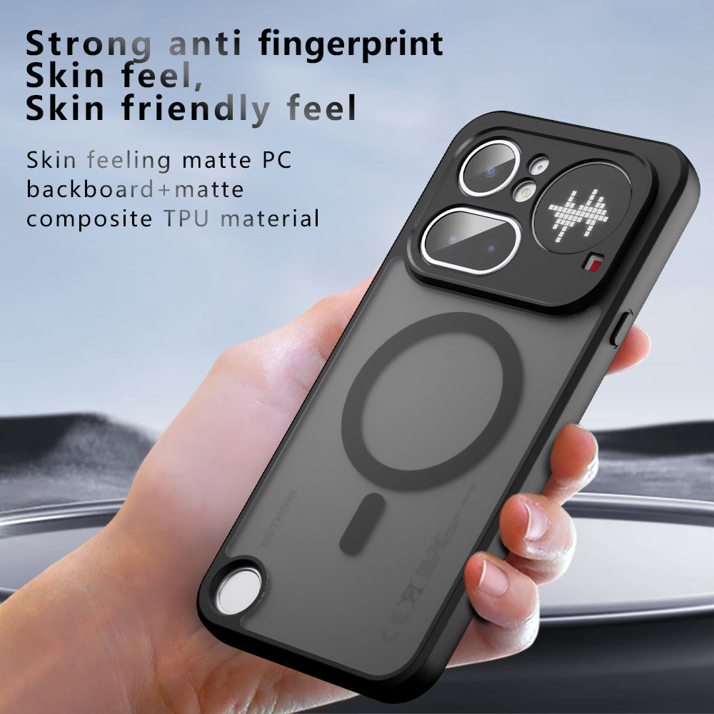 Coque MagSafe pour Nothing Phone (4a), Techsuit, PureFrost, Noir Satiné